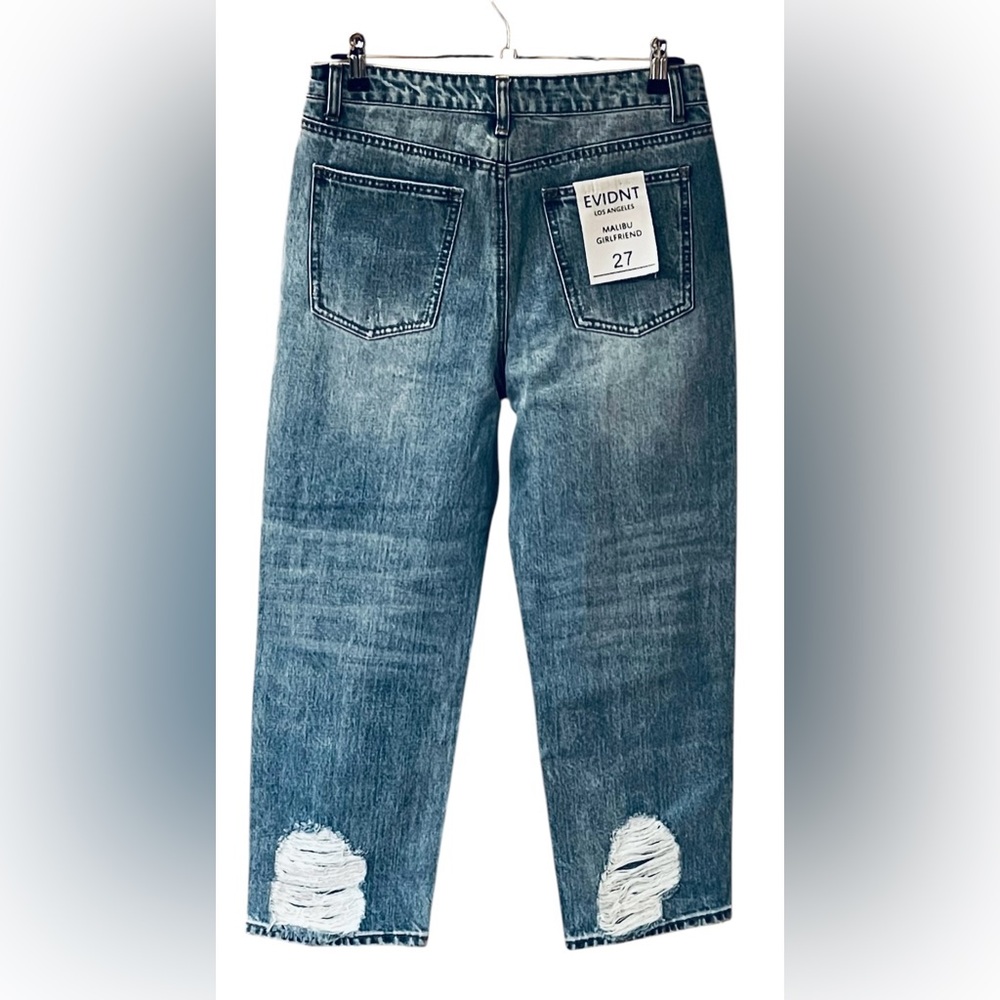 NWT Evidnt Malibu Girlfriend Distressed Jeans - Picture 8 of 16